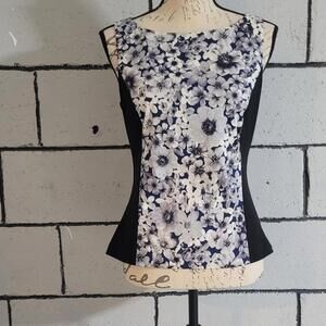 BUNDLE SALE!  LAUNDRY Floral Sleeveless Top - Black & White Sz 4